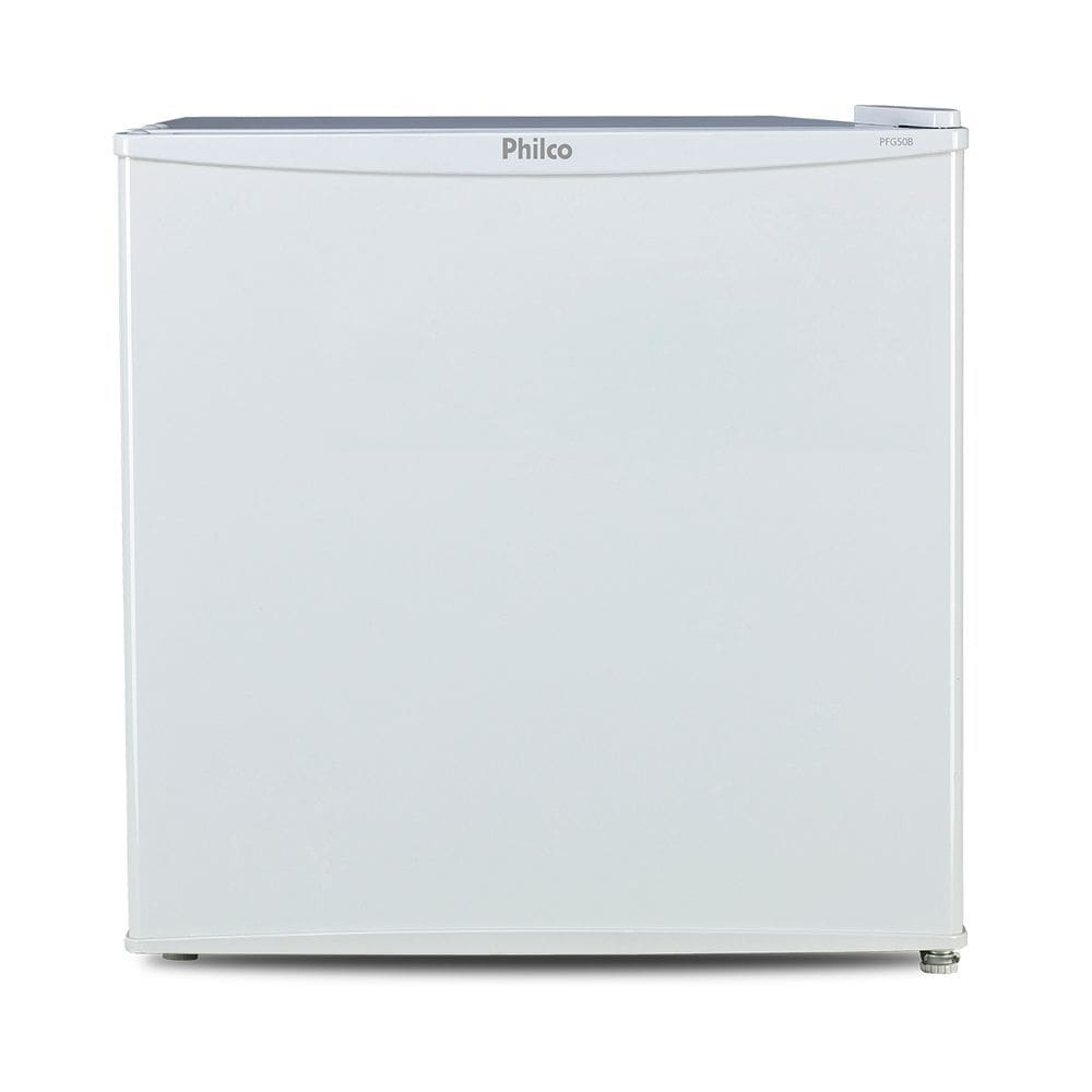 Frigobar Philco 45L 1 Porta Degelo Manual e Porta Garrafas PFG50B Branco - 220V Frigobar Philco 45L 1 Porta Degelo Manual e Porta Garrafas PFG50B Branco - 220V
