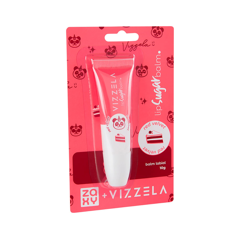 Lip sugar balm zaxy vizzela red velvet 10g vermelho Lip sugar balm zaxy vizzela red velvet 10g vermelho
