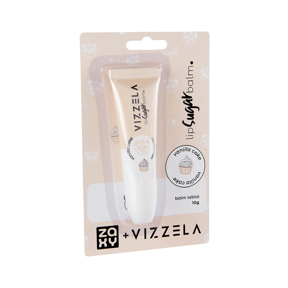 Lip sugar balm zaxy vizzela vanilla cake 10g bege Lip sugar balm zaxy vizzela vanilla cake 10g bege