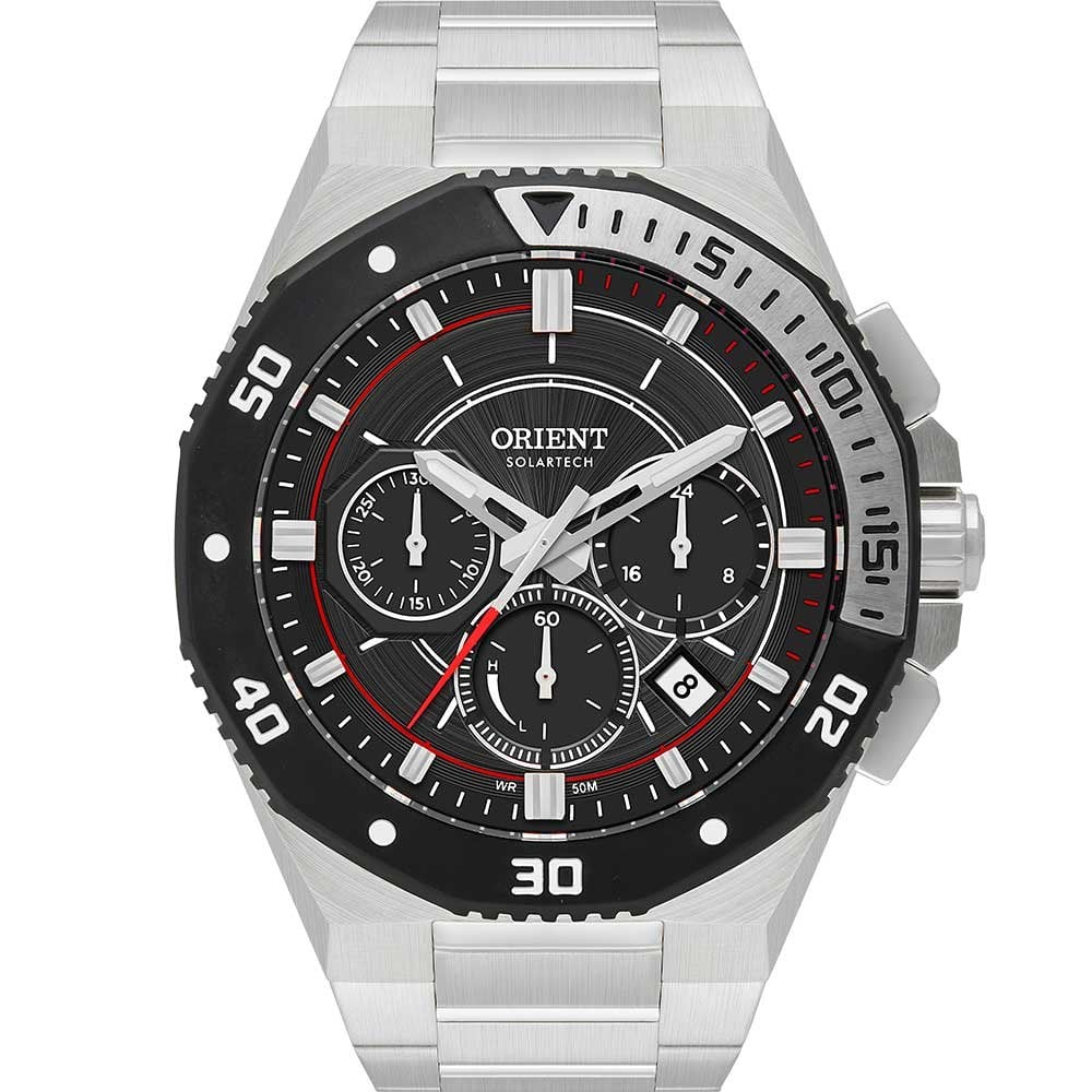 Relógio Orient Masculino Solartech MBSSC277G1SX Relógio Orient Masculino Solartech MBSSC277G1SX