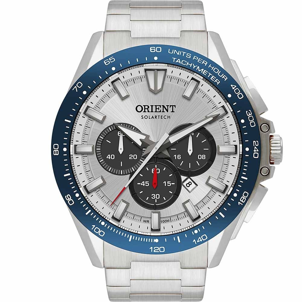Relógio Orient Masculino Solartech MBSSC276S1SX Relógio Orient Masculino Solartech MBSSC276S1SX