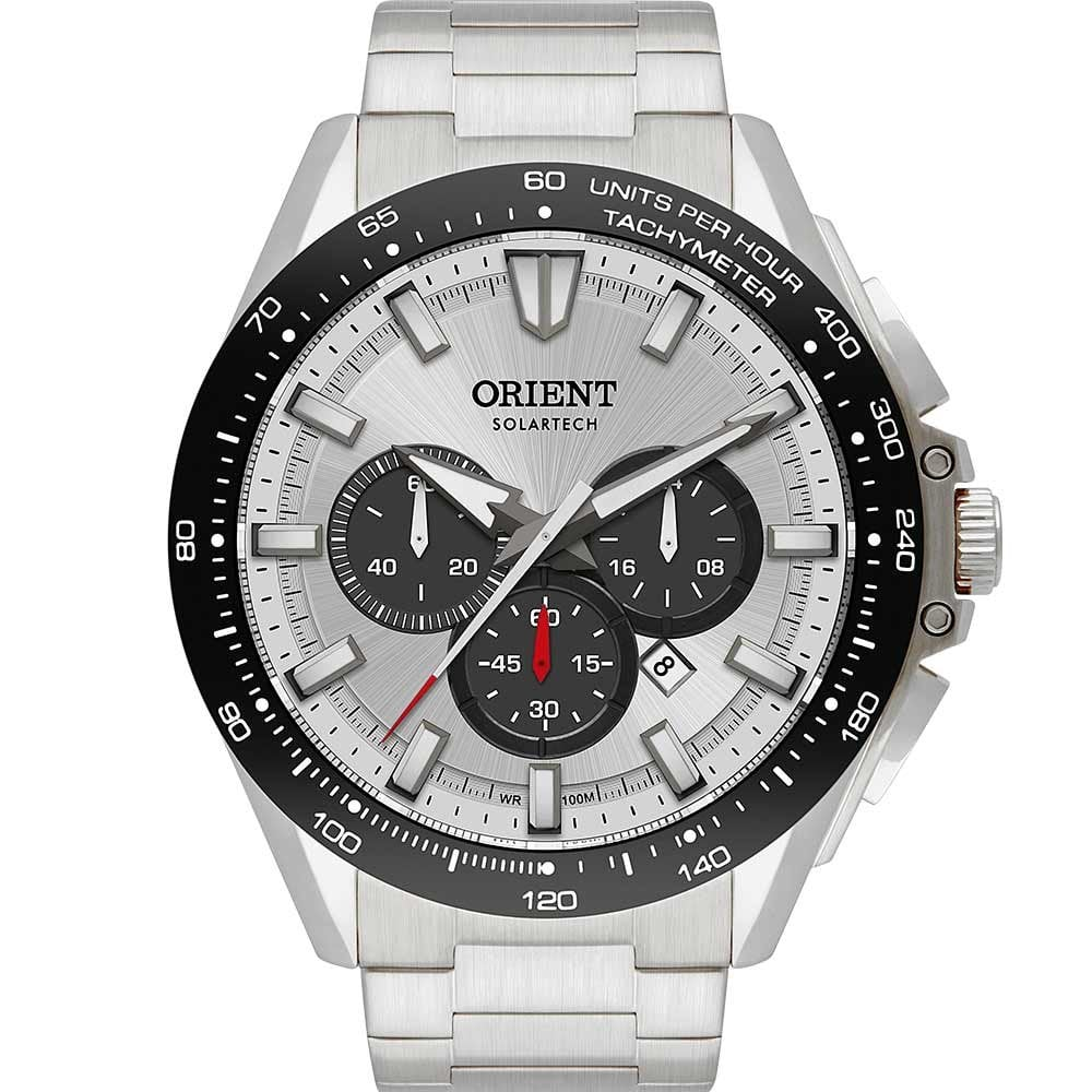 Relógio Orient Masculino Solartech MBSSC275S1SX Relógio Orient Masculino Solartech MBSSC275S1SX