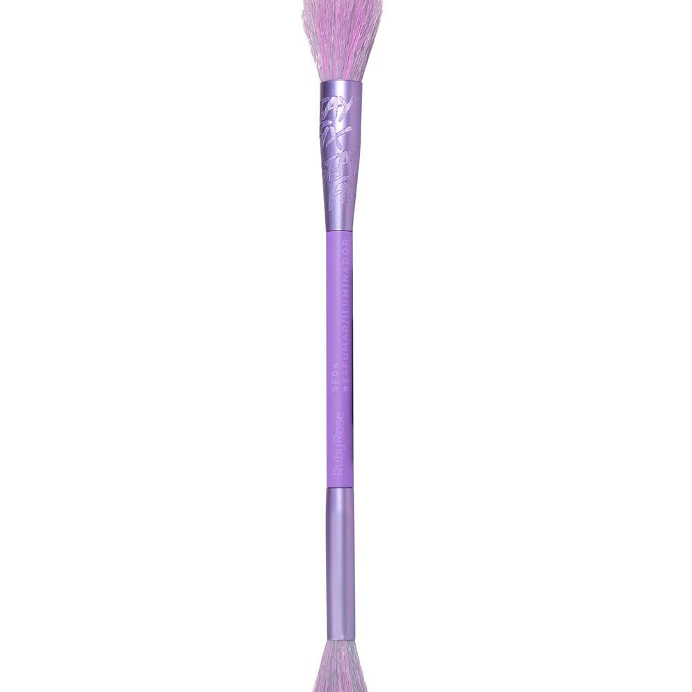 Pincel de iluminador stay fix ruby rose roxo Pincel de iluminador stay fix ruby rose roxo
