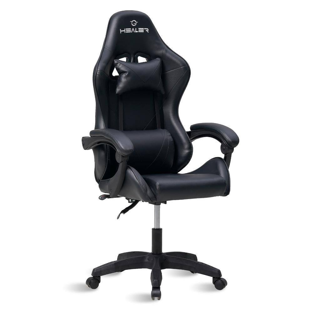 Cadeira Gamer Preto Healer Lancer Reclinável Giratória - Preto Cadeira Gamer Preto Healer Lancer Reclinável Giratória - Preto