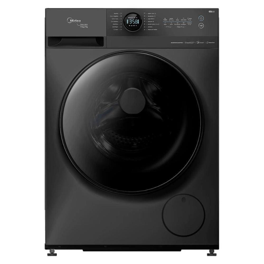 Lava e Seca 11Kg Midea HealthGuard Smart Titanium com Wifi, Motor Inverter Quattro e Lunar Dial - 110V Lava e Seca 11Kg Midea HealthGuard Smart Titanium com Wifi, Motor Inverter Quattro e Lunar Dial - 110V
