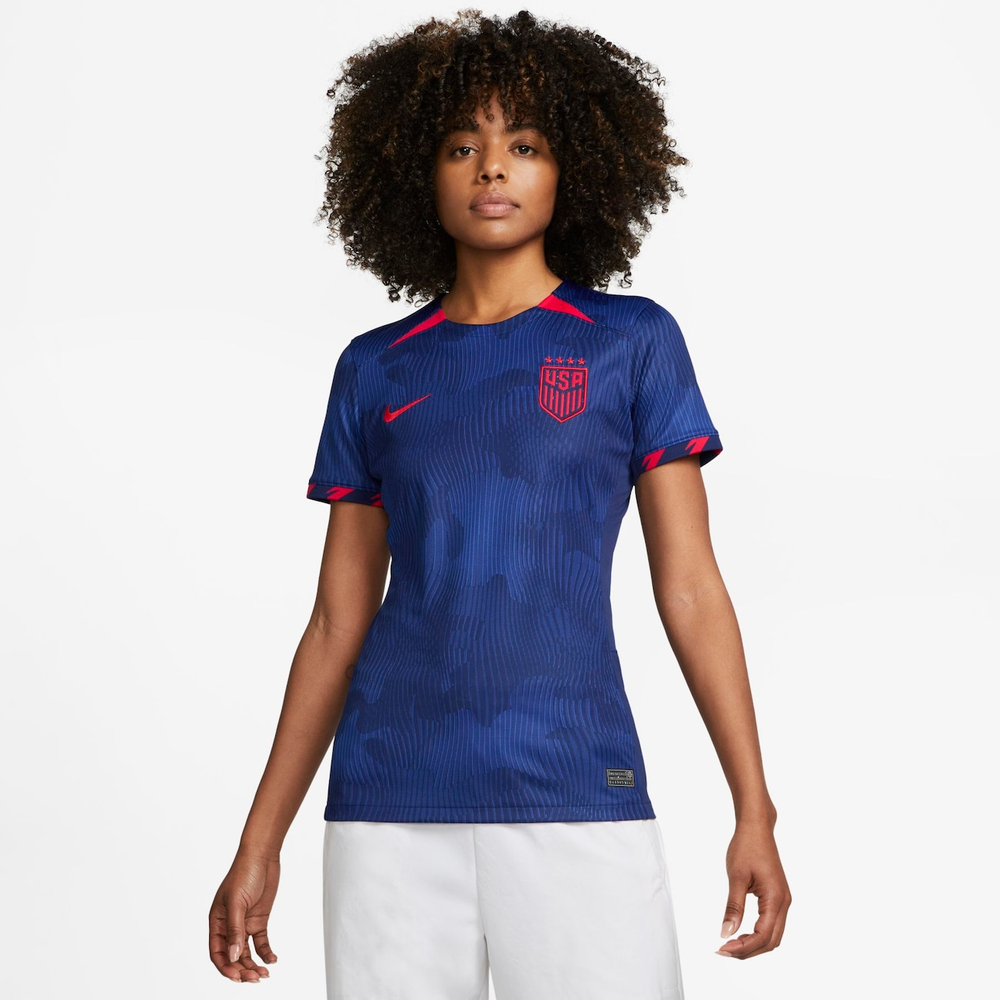 Camiseta Nike Estados Unidos II 2023/24 Torcedora Pro Feminina Camiseta Nike Estados Unidos II 2023/24 Torcedora Pro Feminina