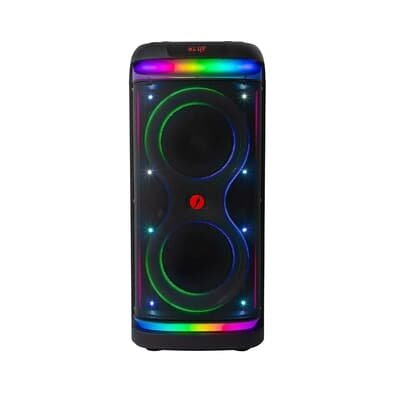 Caixa de Som Chilli Beans Power Boost, TWS, 2 Speakers 8 + Twiter, 1300W, Blueetooth, Função Karaokê, Led Show, Preto, KN 5000 Caixa de Som Chilli Beans Power Boost, TWS, 2 Speakers 8 + Twiter, 1300W, Blueetooth, Função Karaokê, Led Show, Preto, KN 5000