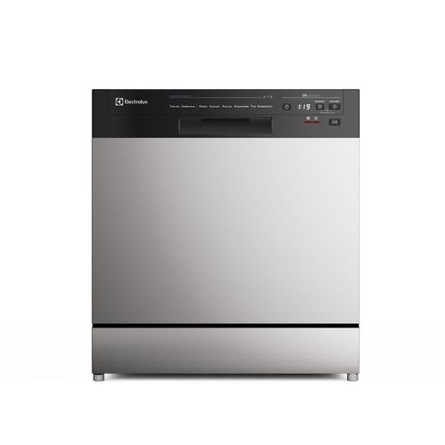 Lava-Louça Electrolux 8 Serviços Inox com Programa Lava & Seca 50 min (LS08E) Lava-Louça Electrolux 8 Serviços Inox com Programa Lava & Seca 50 min (LS08E)