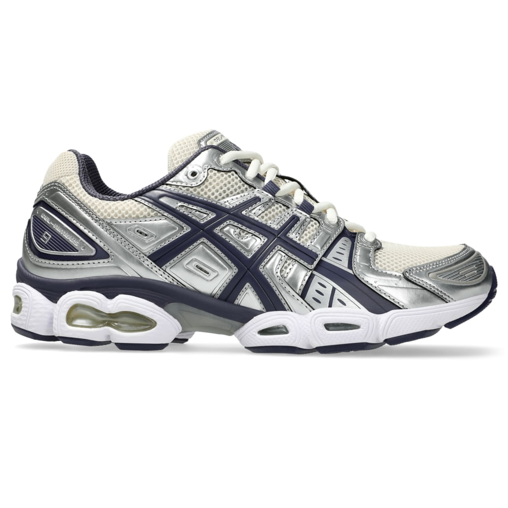 Tênis ASICS GEL-Nimbus 9 - Unissex - Bege/Azul Tênis ASICS GEL-Nimbus 9 - Unissex - Bege/Azul