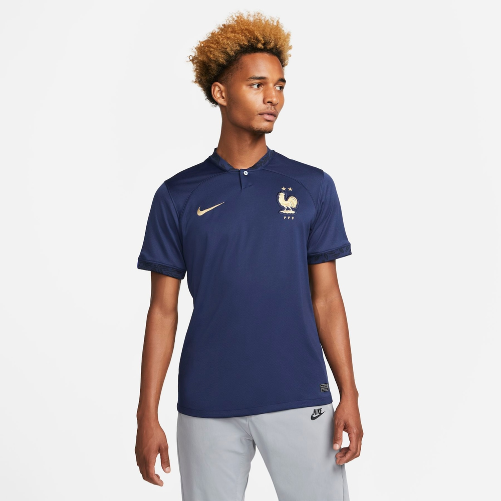 Camisa Nike França I 2022/23 Torcedor Pro Masculina Camisa Nike França I 2022/23 Torcedor Pro Masculina