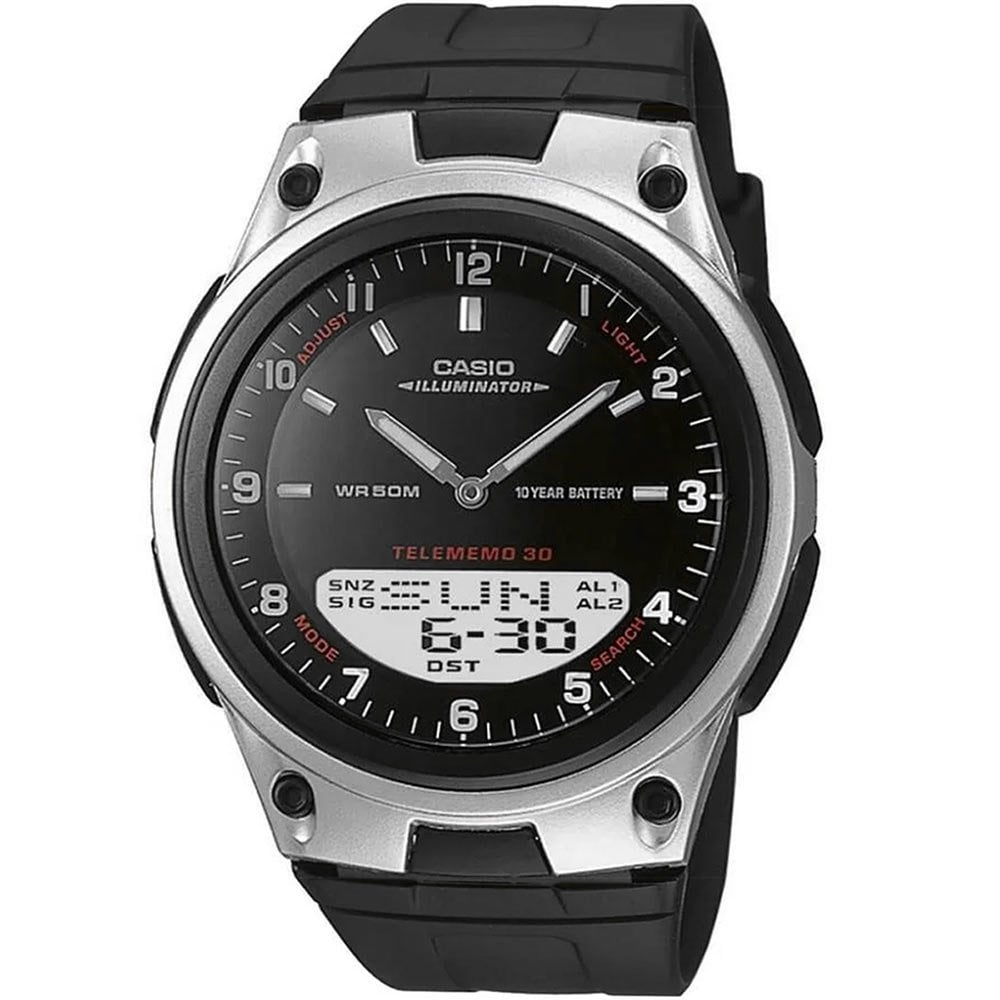 Relógio Casio Masculino Hora Mundial AW-80-1AVDF-SC Relógio Casio Masculino Hora Mundial AW-80-1AVDF-SC