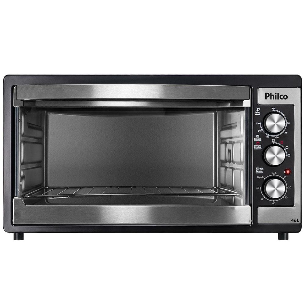 Forno Elétrico Philco PFE48IP 46L com Timer e Função Dourar 1500W Preto - 110V