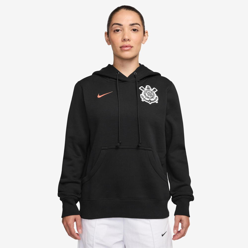 Blusão Nike Sportswear Corinthians Fleece Feminino Blusão Nike Sportswear Corinthians Fleece Feminino