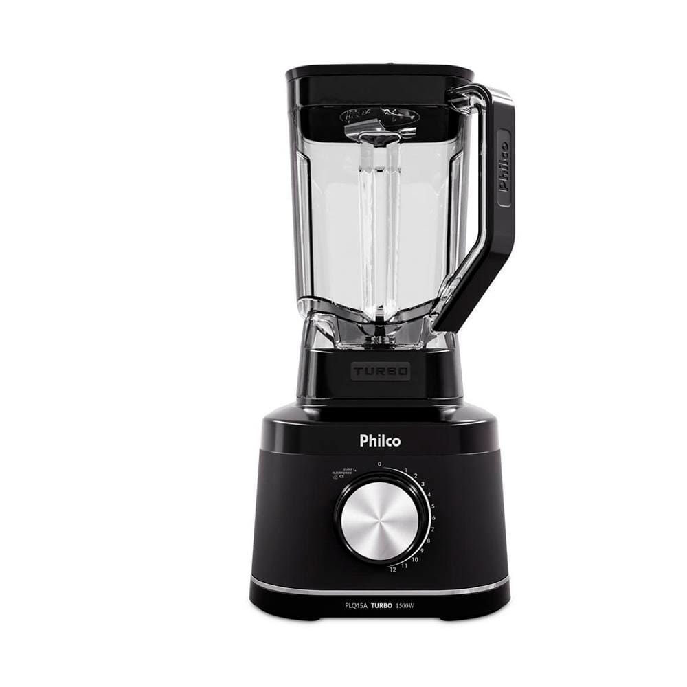 Liquidificador Philco PLQ15A Preto 1500W com 12 Velocidades - 110V Liquidificador Philco PLQ15A Preto 1500W com 12 Velocidades - 110V