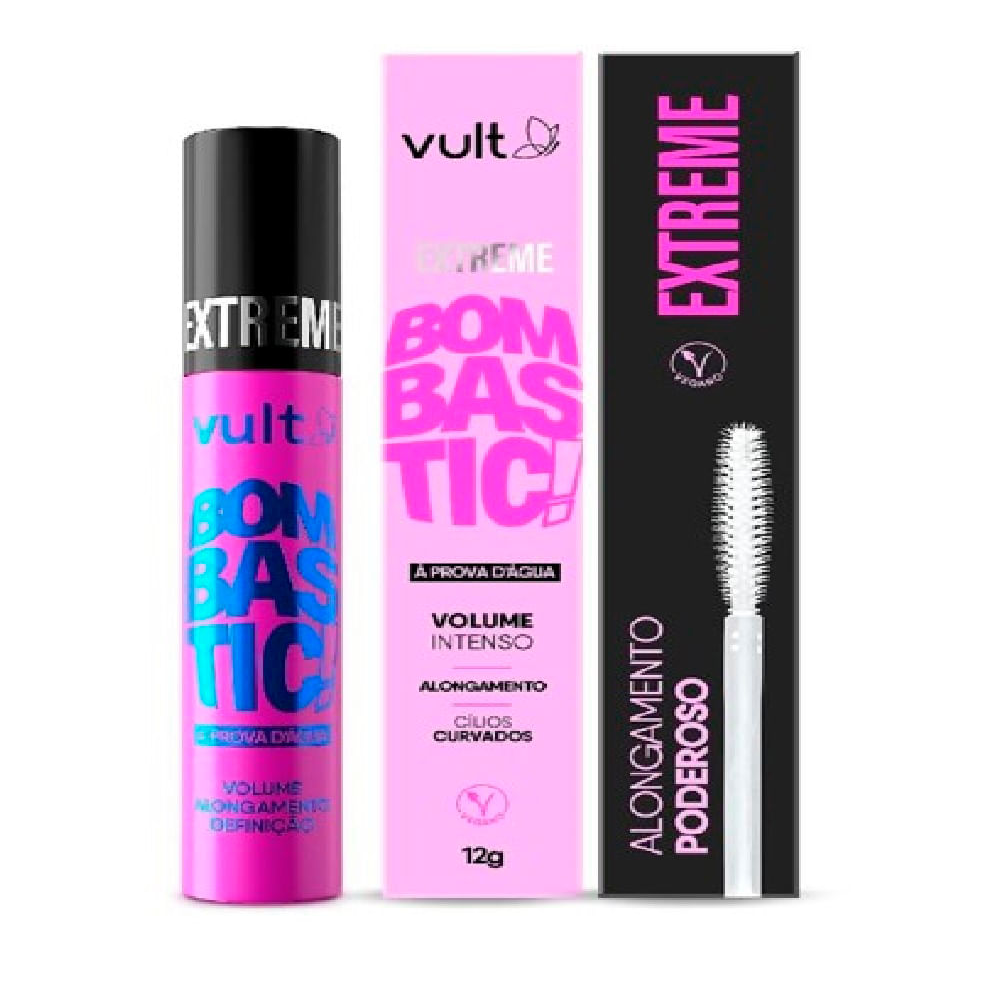 Máscara de cílios vult extreme bombastic resistente à água 10g única Máscara de cílios vult extreme bombastic resistente à água 10g única