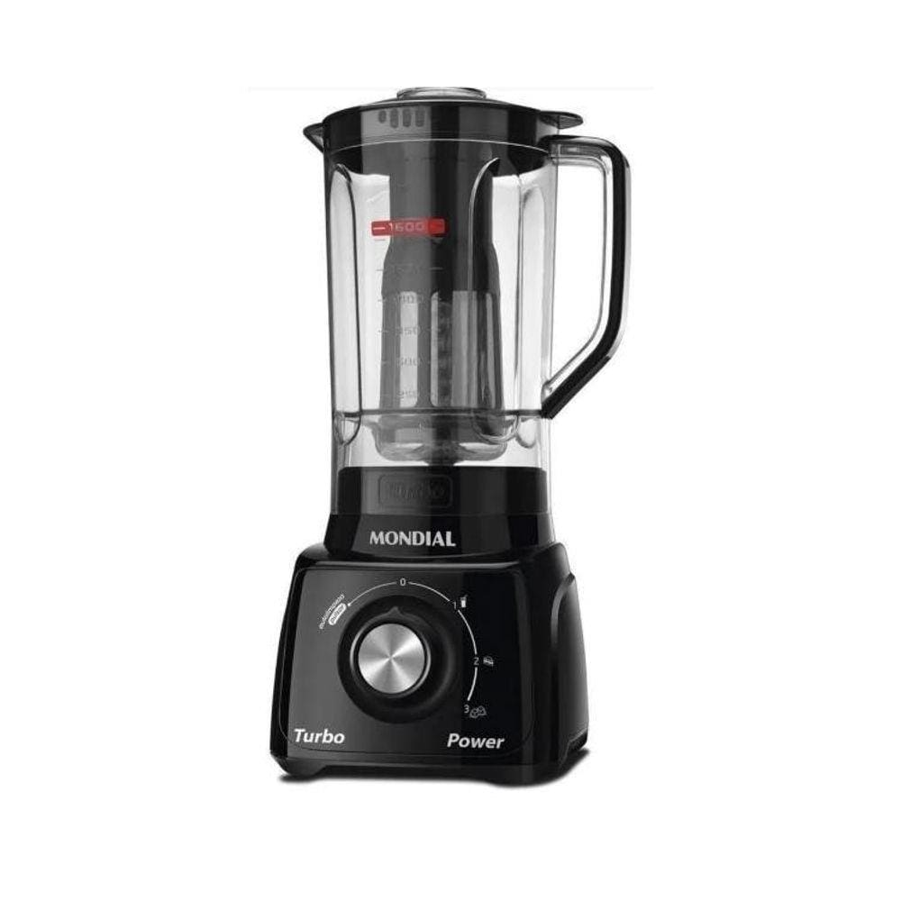 Liquidificador Mondial Turbo Power L-99 127V Preto - 110V Liquidificador Mondial Turbo Power L-99 127V Preto - 110V