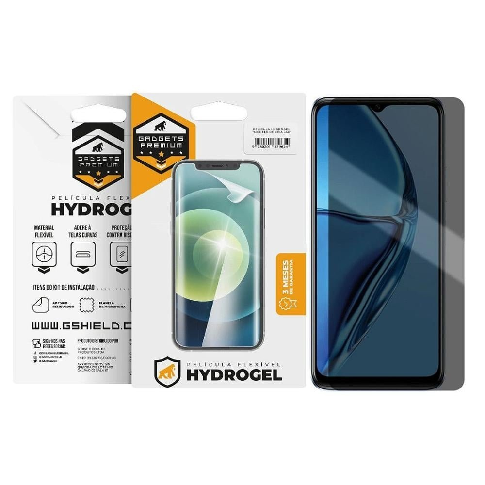 Película para Infinix Hot 20 5G-Privacidade Hydrogel-Gshield Película para Infinix Hot 20 5G-Privacidade Hydrogel-Gshield