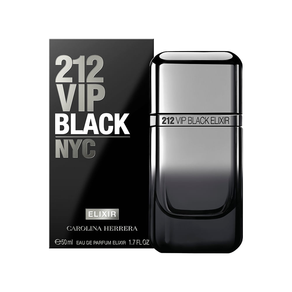 Perfume masculino carolina herrera 212 vip black elixir eau de parfum elixir 50ml Perfume masculino carolina herrera 212 vip black elixir eau de parfum elixir 50ml