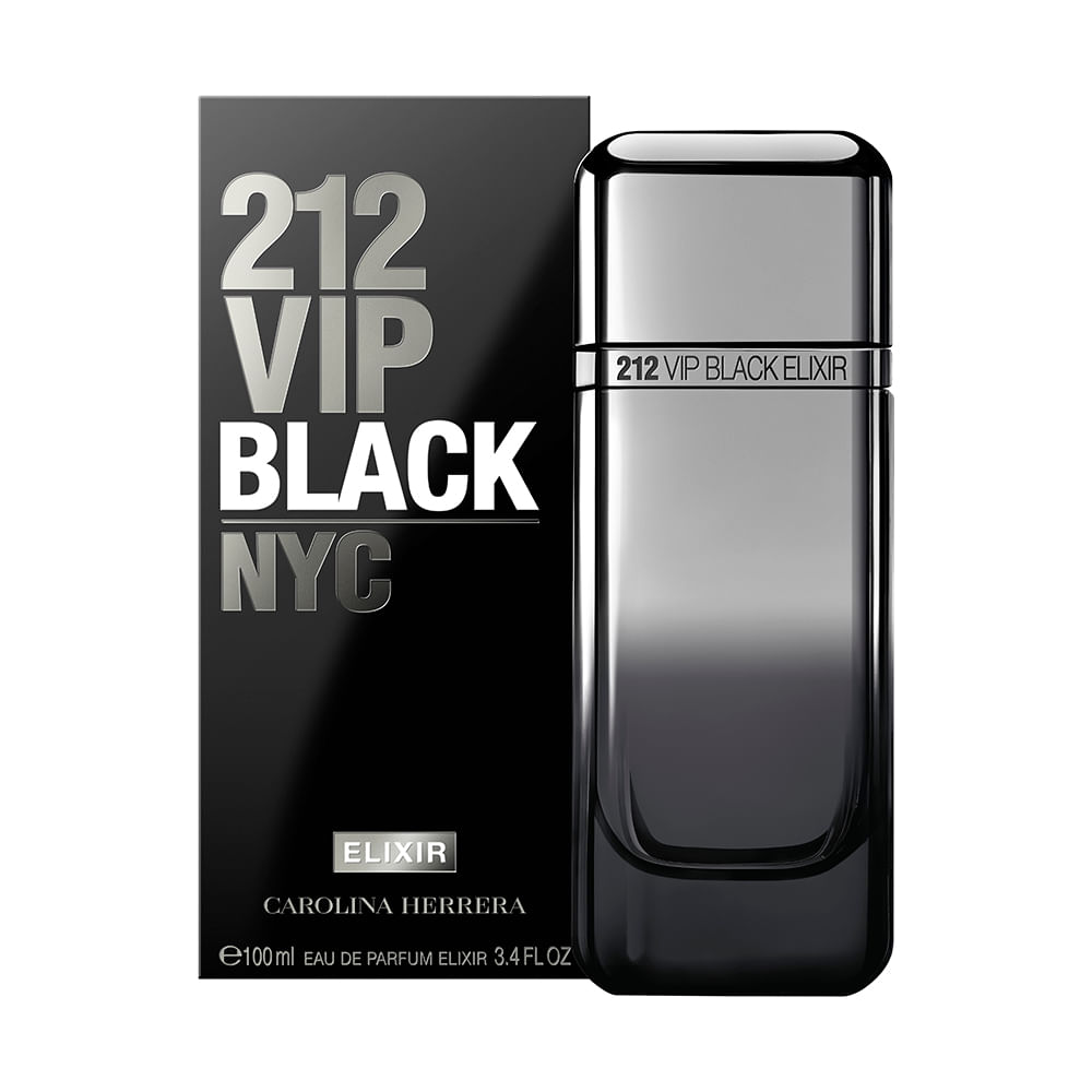 Perfume masculino carolina herrera 212 vip black elixir eau de parfum elixir 100ml Perfume masculino carolina herrera 212 vip black elixir eau de parfum elixir 100ml