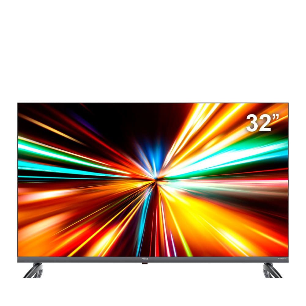 Smart TV LED 32" Philco HD P32SAA Google TV, HDR10 e Processador Quad-Core, HDMI, USB e Wi-Fi Smart TV LED 32" Philco HD P32SAA Google TV, HDR10 e Processador Quad-Core, HDMI, USB e Wi-Fi