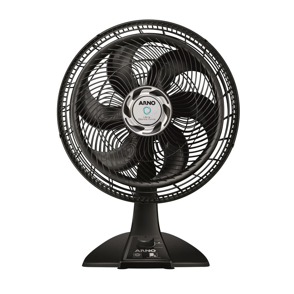 Ventilador de Mesa Arno Ultra Silence Force VU40 com 3 Velocidades - Preto - 110v Ventilador de Mesa Arno Ultra Silence Force VU40 com 3 Velocidades - Preto - 110v