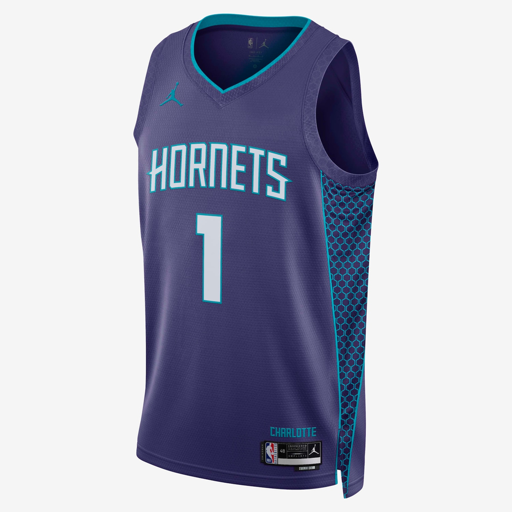 Regata Nike NBA Charlotte Hornets Statement Edition 2024/25 Masculina Regata Nike NBA Charlotte Hornets Statement Edition 2024/25 Masculina