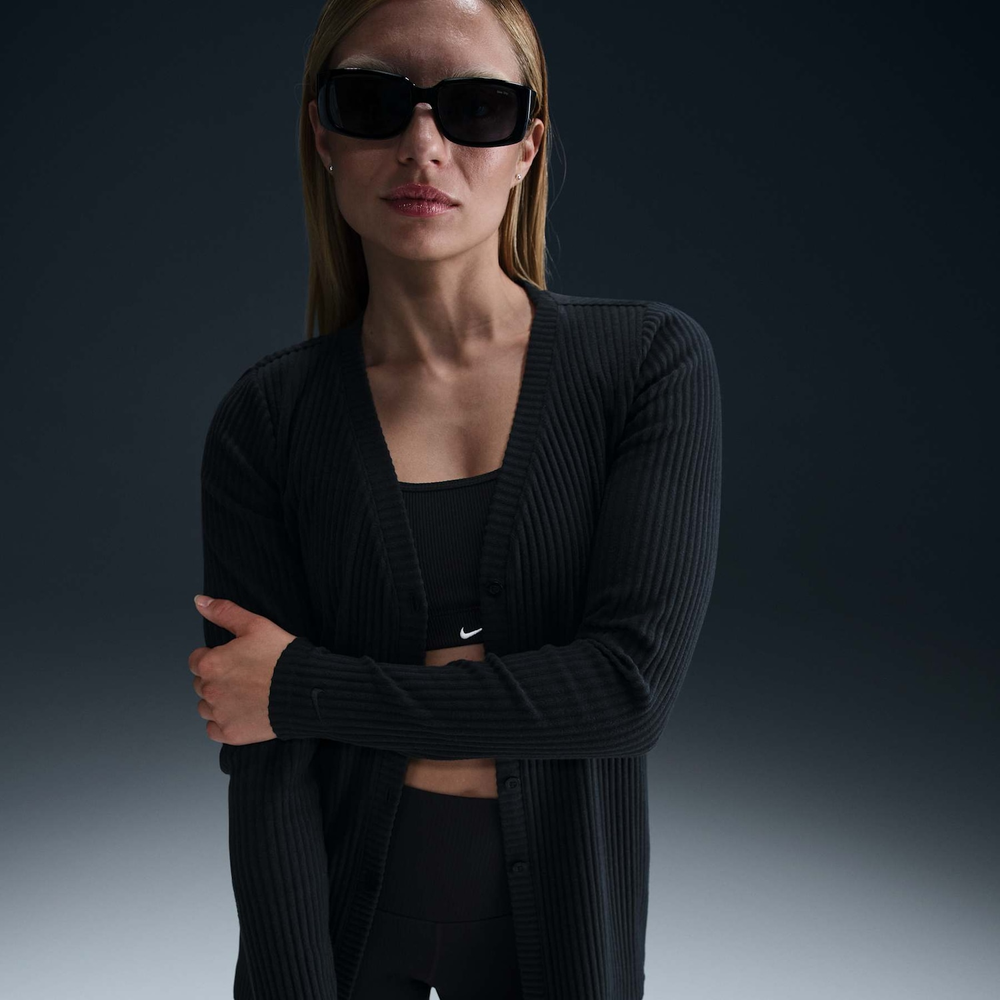 Cardigan Nike Sportswear Chill Knit Feminino Cardigan Nike Sportswear Chill Knit Feminino
