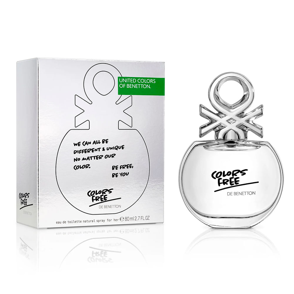 Perfume feminino benetton united colors free eau de toilette for her 80ml