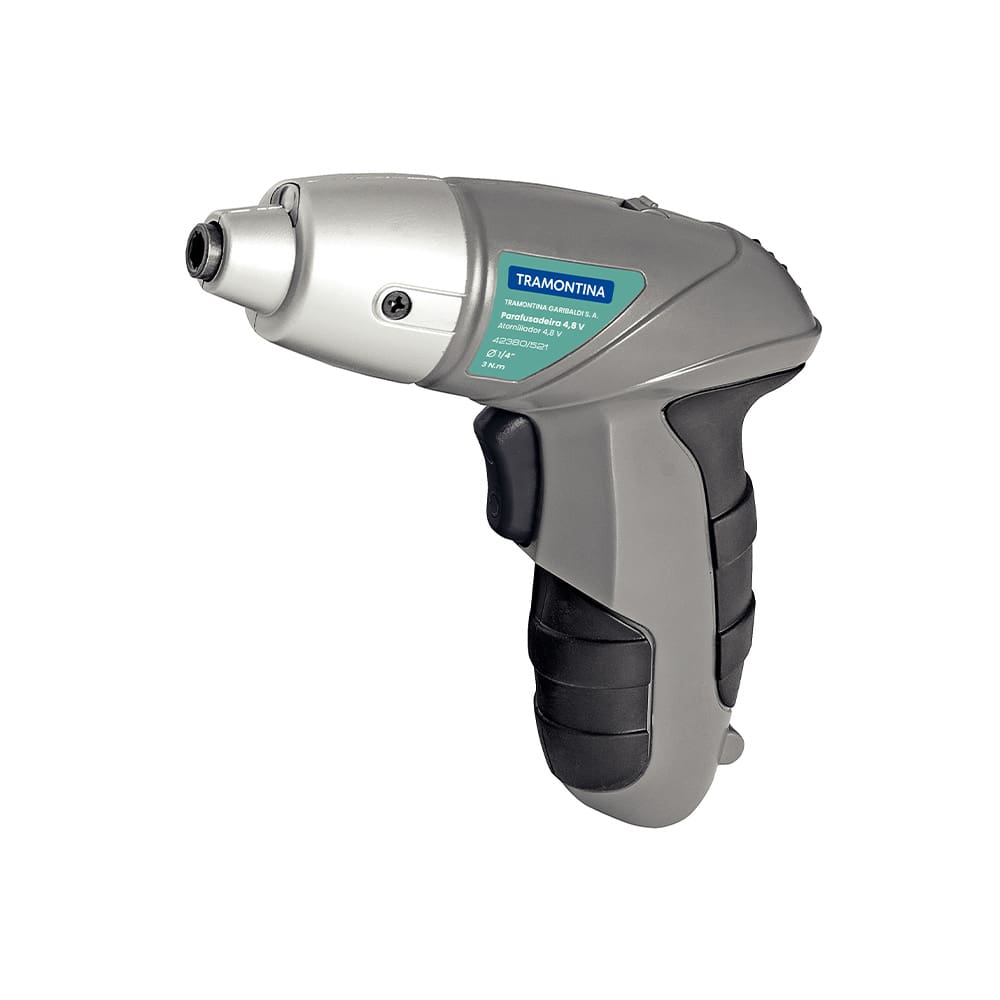 Parafusadeira Tramontina 1/4" para Uso Doméstico a Bateria Ni-Cd 4,8 V - 21 Peças Parafusadeira Tramontina 1/4" para Uso Doméstico a Bateria Ni-Cd 4,8 V - 21 Peças