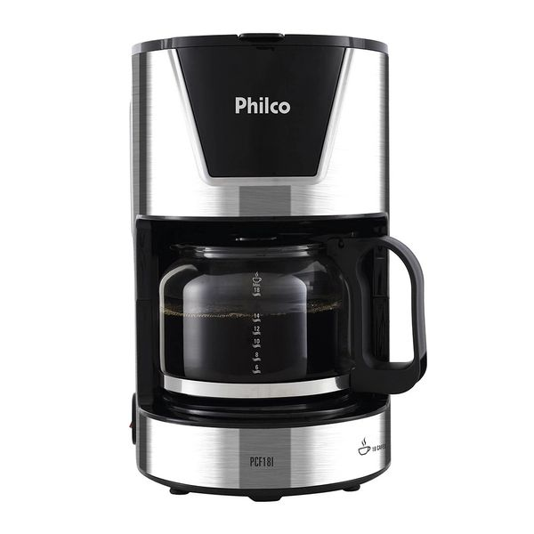 Cafeteira Elétrica Philco Titanium PCF18I Prata 18 Xícaras - 220V Cafeteira Elétrica Philco Titanium PCF18I Prata 18 Xícaras - 220V