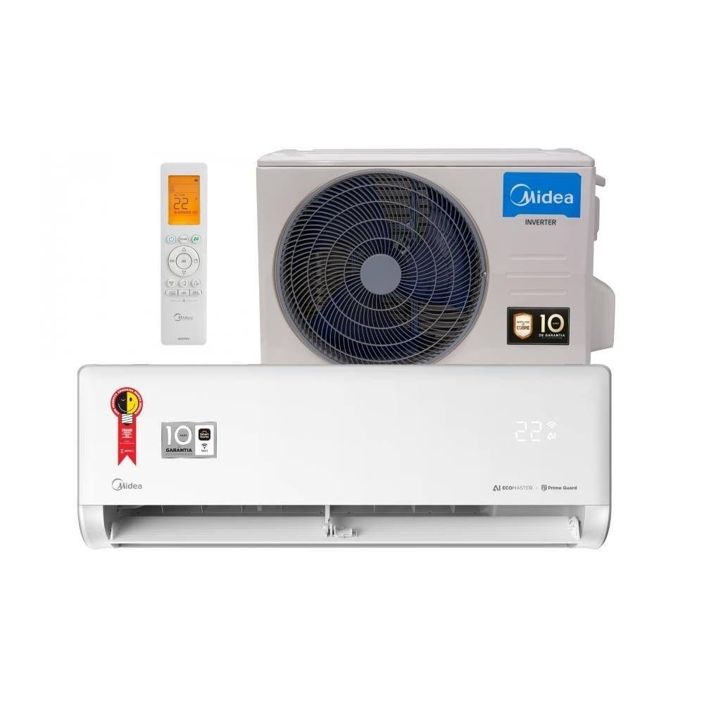 Ar Condicionado Split Inverter Midea AI Ecomaster 9000 BTUs Frio 220V 38EZVCA09M5 Ar Condicionado Split Inverter Midea AI Ecomaster 9000 BTUs Frio 220V 38EZVCA09M5