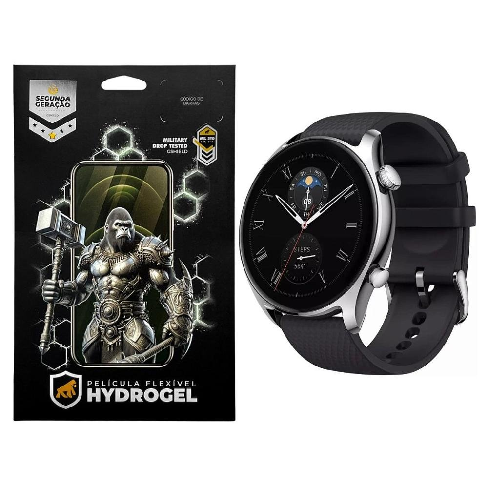 Pelicula para Amazfit GTR 4 Ltd Edition - Hydrogel HD - Gshield Pelicula para Amazfit GTR 4 Ltd Edition - Hydrogel HD - Gshield
