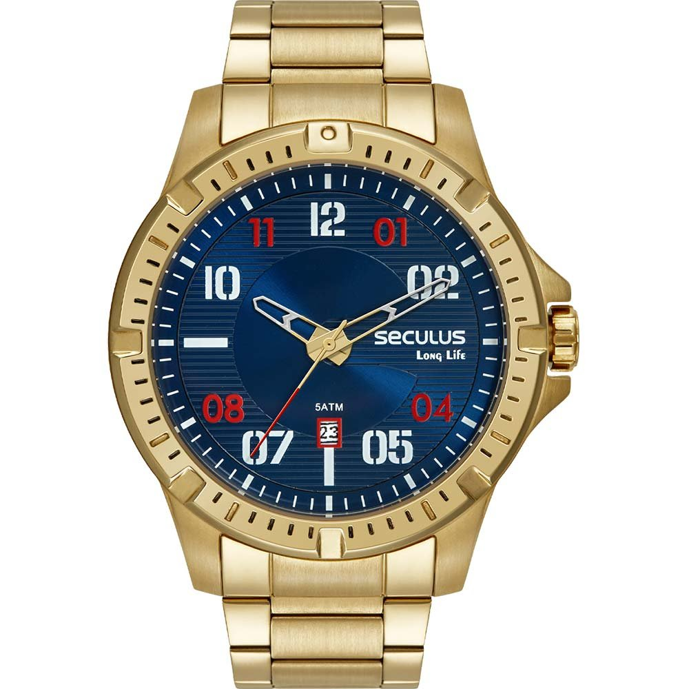 Relógio Seculus Masculino Long Life 44209GPSVDA3 Relógio Seculus Masculino Long Life 44209GPSVDA3