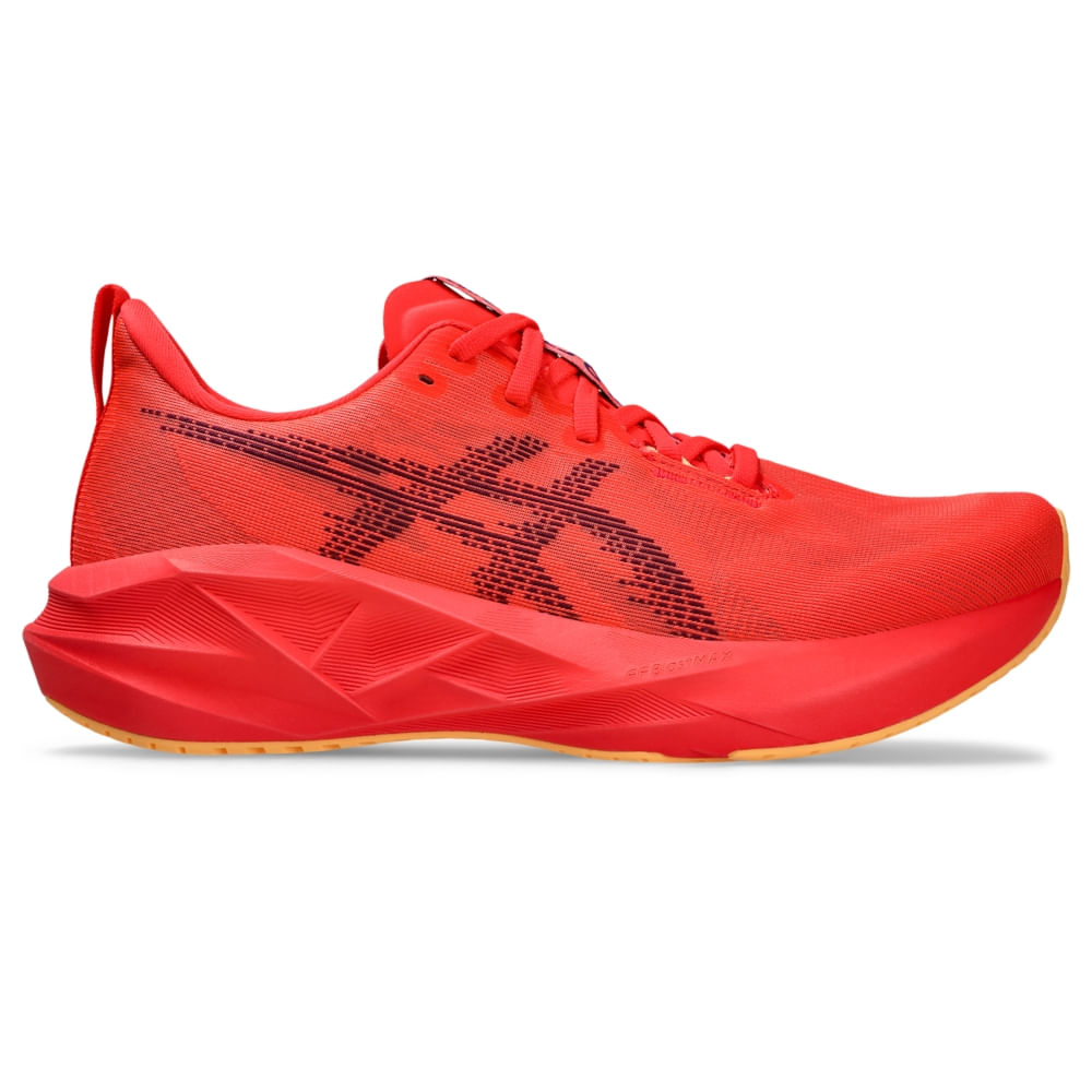 Tênis ASICS Novablast 5 - Masculino - Vermelho/Roxo Tênis ASICS Novablast 5 - Masculino - Vermelho/Roxo