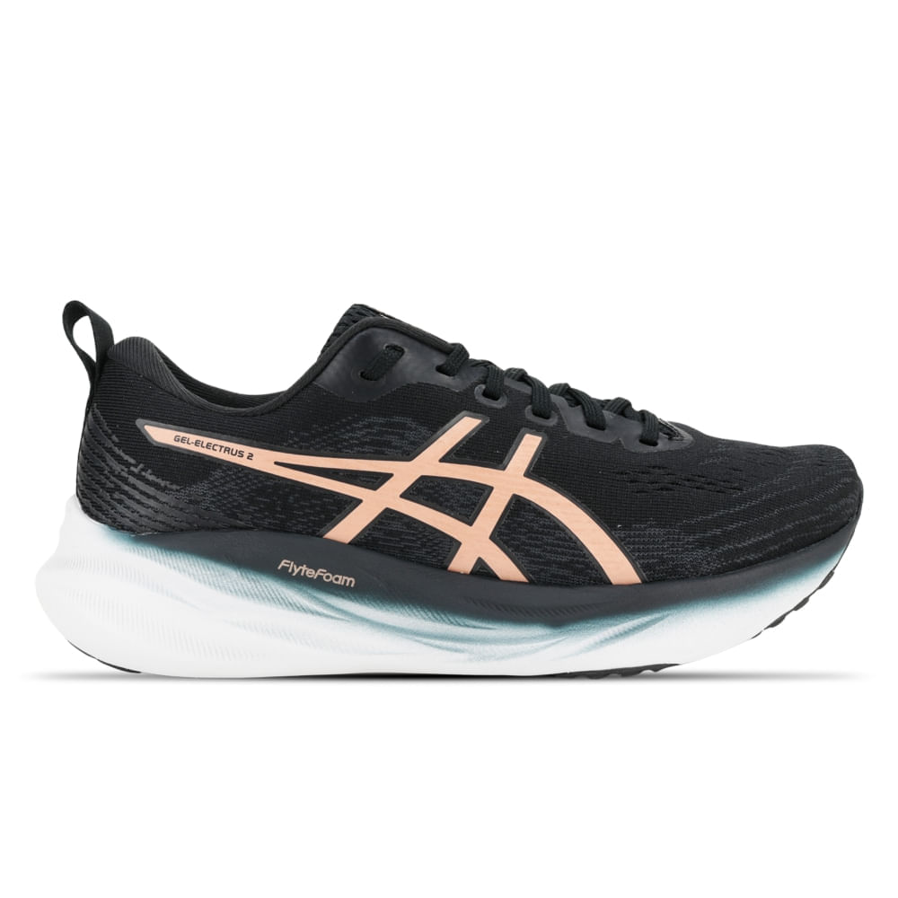 Tênis ASICS GEL-Electrus 2 - Feminino - Preto/Rosa