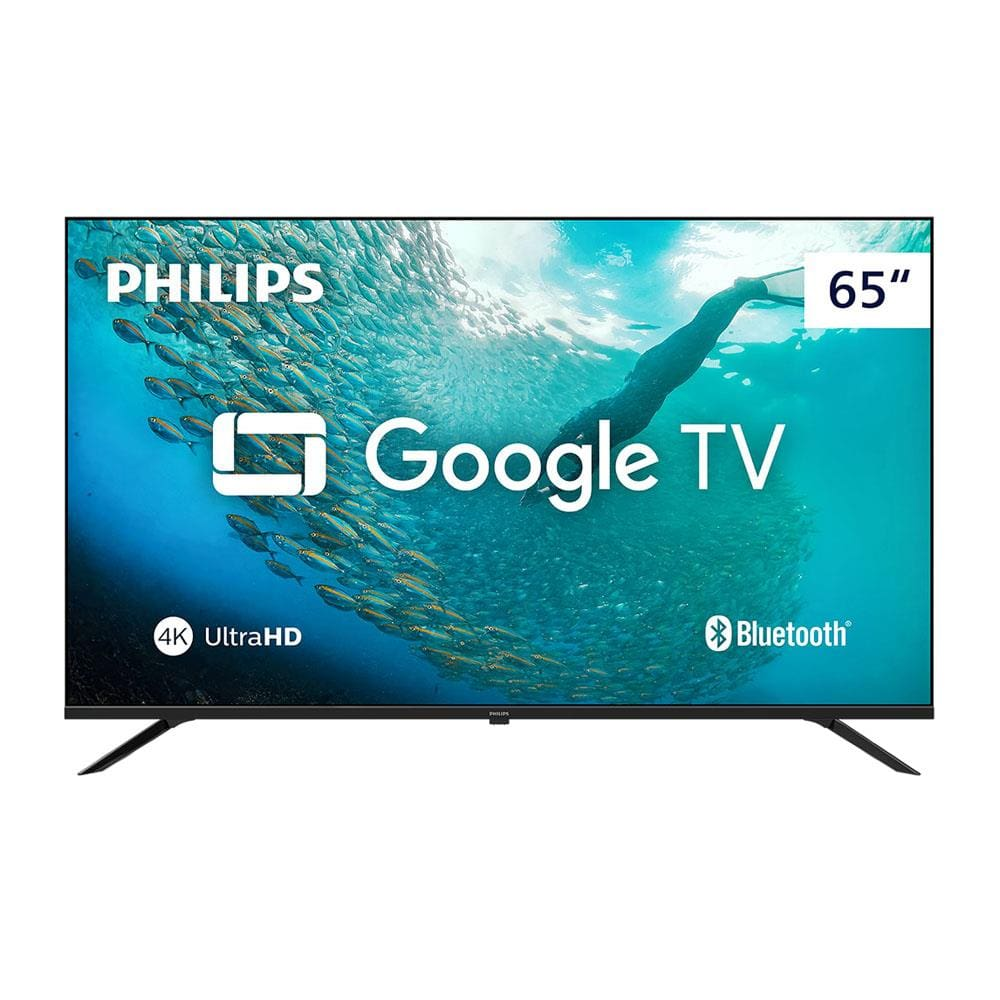 Smart TV LED 65" Ultra HD 4K Philips 65PUG7019/78 com Google TV, Comando de Voz, Wi-Fi, Entradas HDMI e USB Smart TV LED 65" Ultra HD 4K Philips 65PUG7019/78 com Google TV, Comando de Voz, Wi-Fi, Entradas HDMI e USB