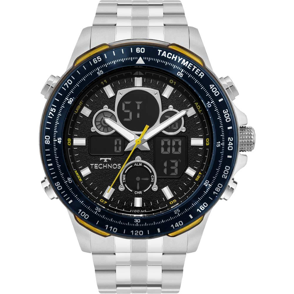 Relógio Technos Masculino Digitech BJ4130AB/1P Relógio Technos Masculino Digitech BJ4130AB/1P