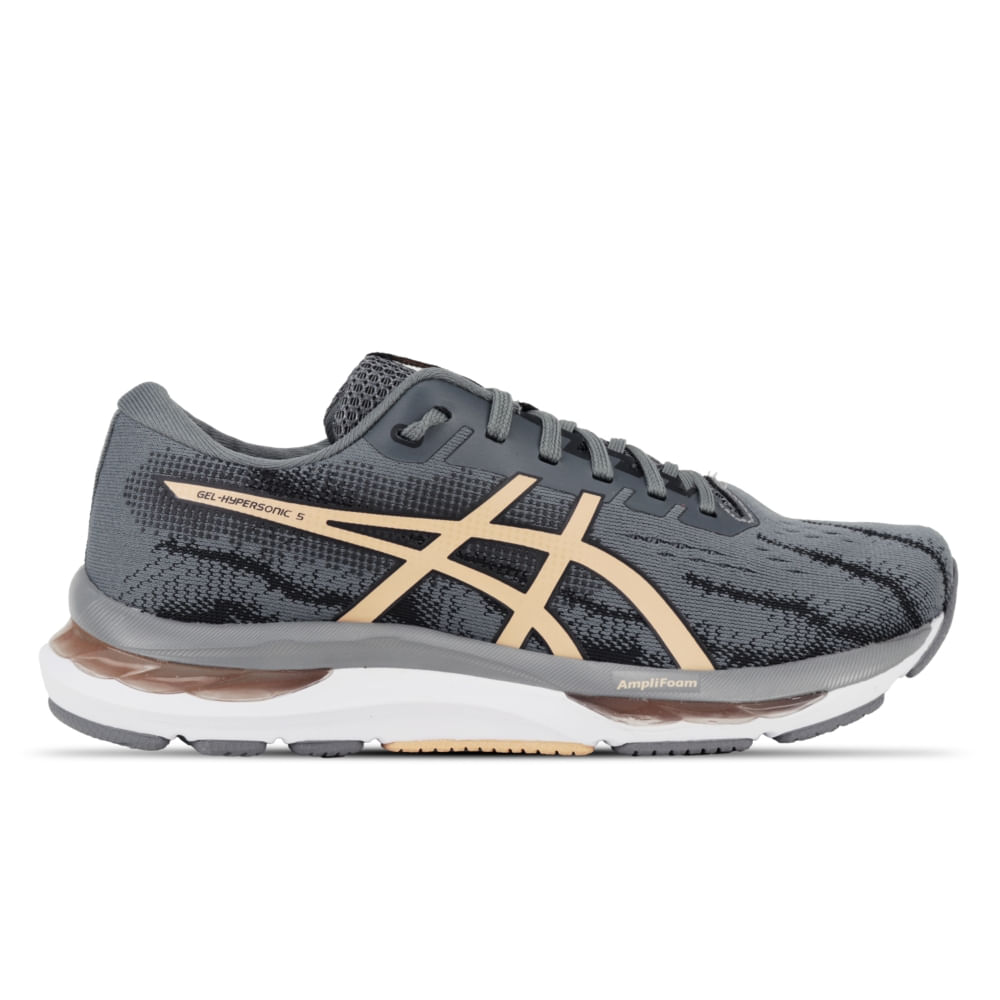 Tênis ASICS GEL-Hypersonic 5 - Feminino - CINZA/PRETO Tênis ASICS GEL-Hypersonic 5 - Feminino - CINZA/PRETO