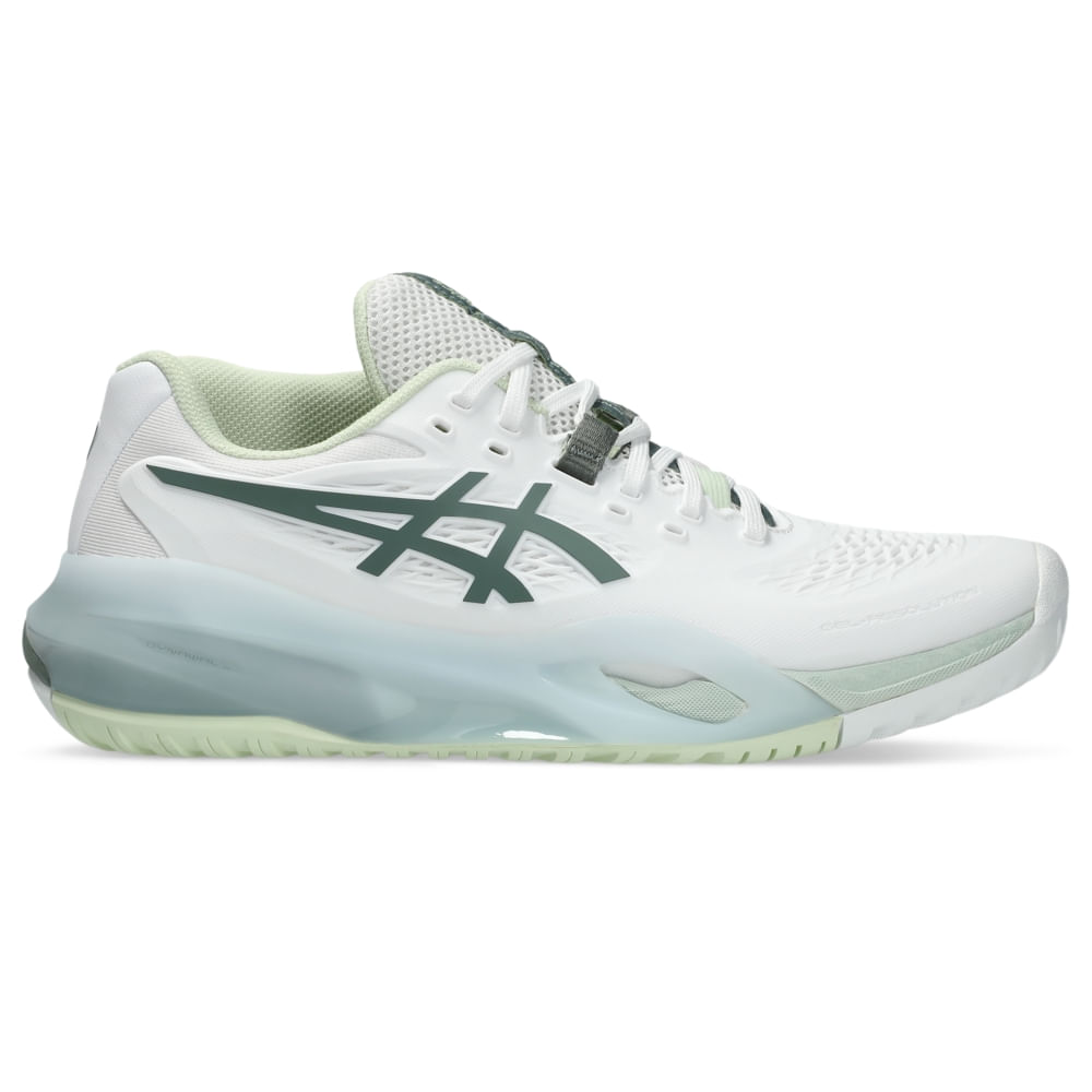 Tênis ASICS GEL-Resolution X - Feminino - Branco/Verde Tênis ASICS GEL-Resolution X - Feminino - Branco/Verde