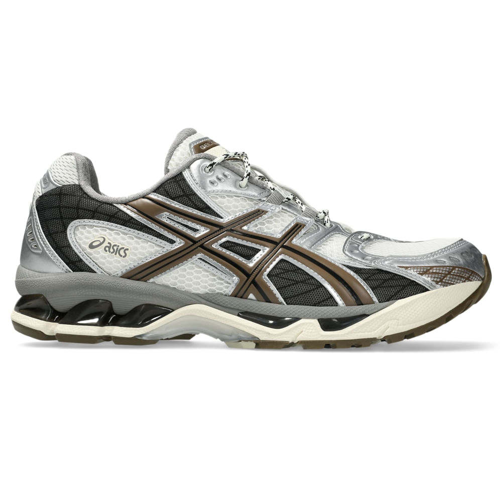 Tênis ASICS GEL-Nimbus 10.1 - Unissex - Bege/Prata Tênis ASICS GEL-Nimbus 10.1 - Unissex - Bege/Prata