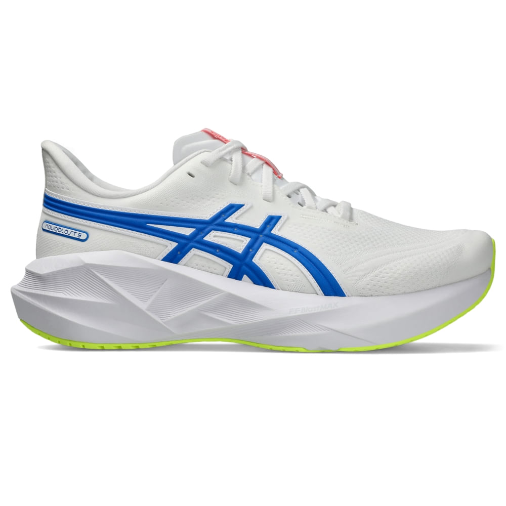 Tênis ASICS Novablast 5 Atc - Masculino - Branco/Azul Tênis ASICS Novablast 5 Atc - Masculino - Branco/Azul