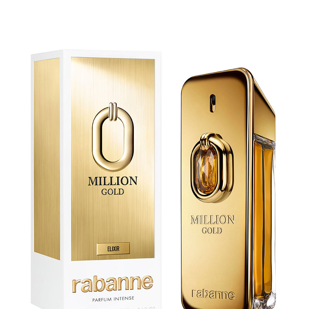 Perfume masculino rabanne million gold elixir parfum intense 100ml Perfume masculino rabanne million gold elixir parfum intense 100ml