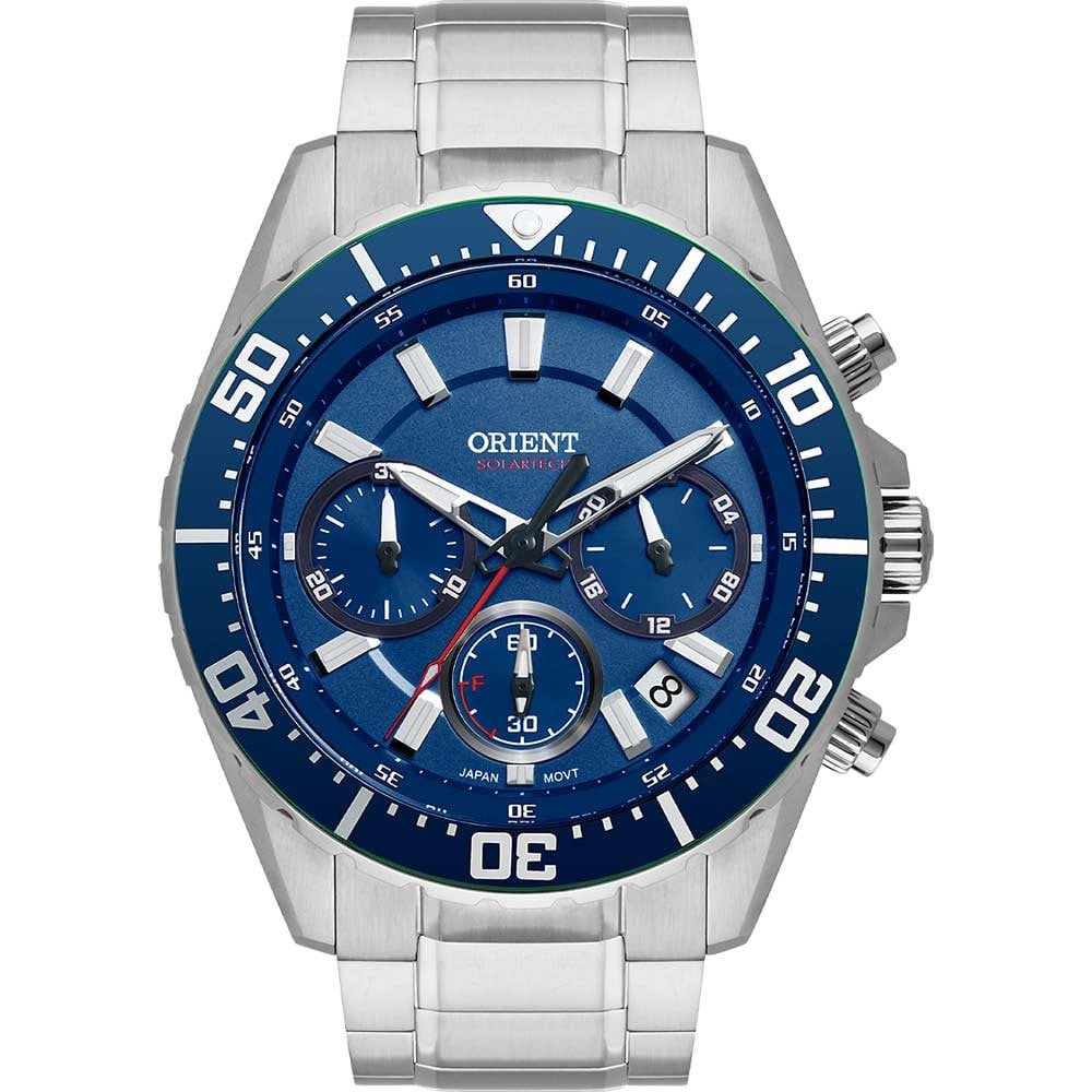 Relógio Orient Masculino St Elite Sea Solartech MBSSC288D1SX Relógio Orient Masculino St Elite Sea Solartech MBSSC288D1SX