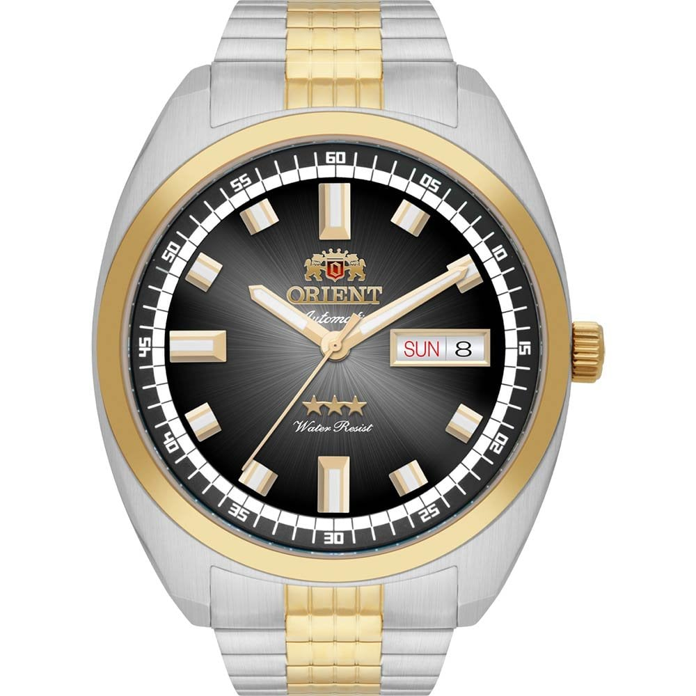 Relógio Orient Masculino Heritage Automático 3 Estrelas YN6TT004P1SK