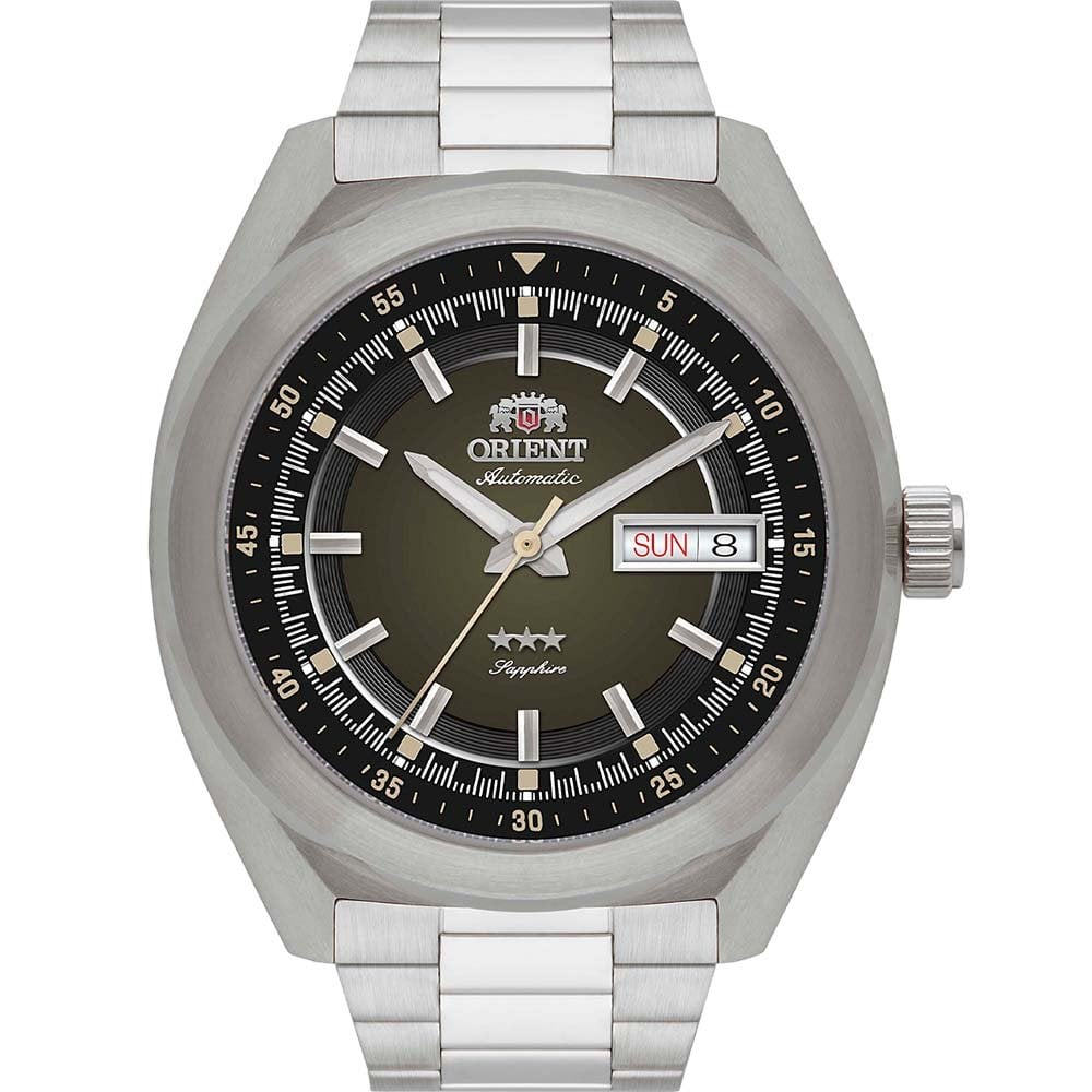 Relógio Orient Masculino Heritage Automático 3 Estrelas YN6SS002F1SX
