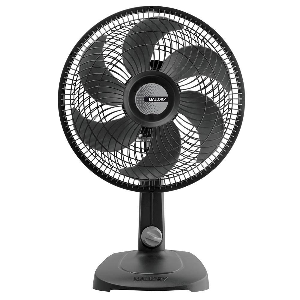 Ventilador de Mesa Mallory TS30 com 3 velocidades, 30cm, 6 Pás - Preto - 220V Ventilador de Mesa Mallory TS30 com 3 velocidades, 30cm, 6 Pás - Preto - 220V