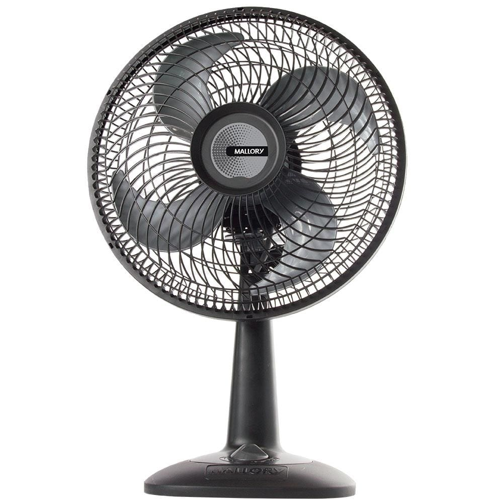 Ventilador de Mesa Mallory Eco TS30 30cm com 3 velocidades e 4 Pás Preto/Grafite - 110V Ventilador de Mesa Mallory Eco TS30 30cm com 3 velocidades e 4 Pás Preto/Grafite - 110V