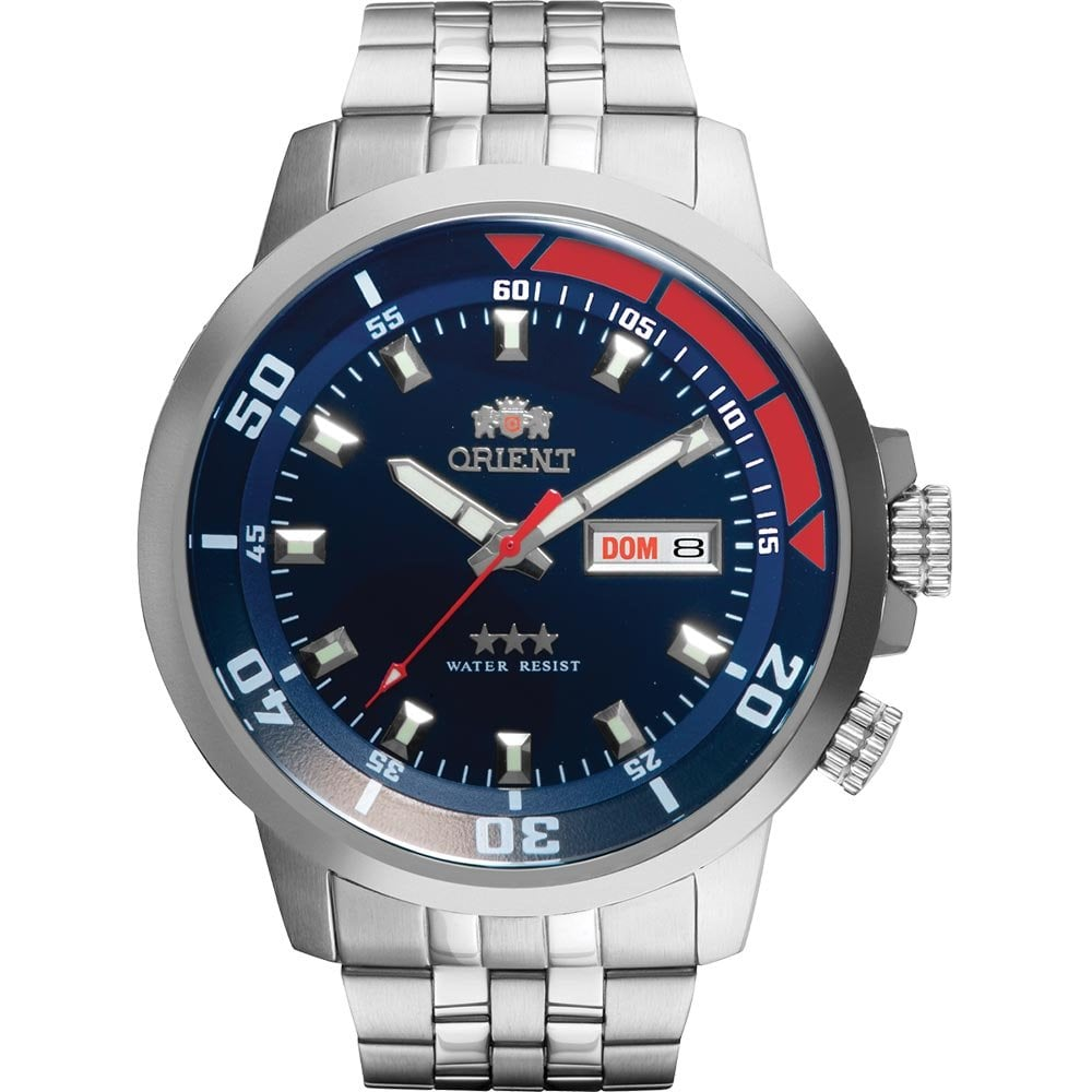 Relógio Orient Masculino Automático 3 estrelas 469SS058NHD1SX