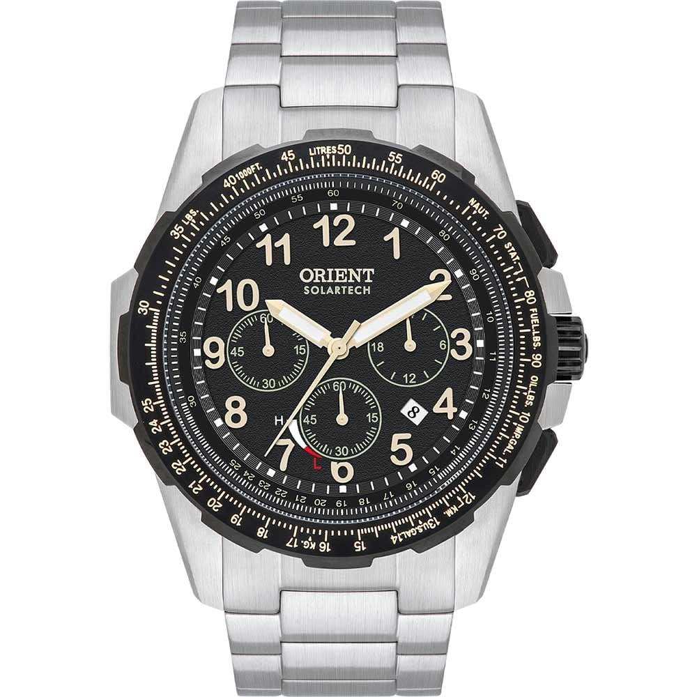 Relógio Orient Masculino St Elite Air Solartech MBSSC289P2SX