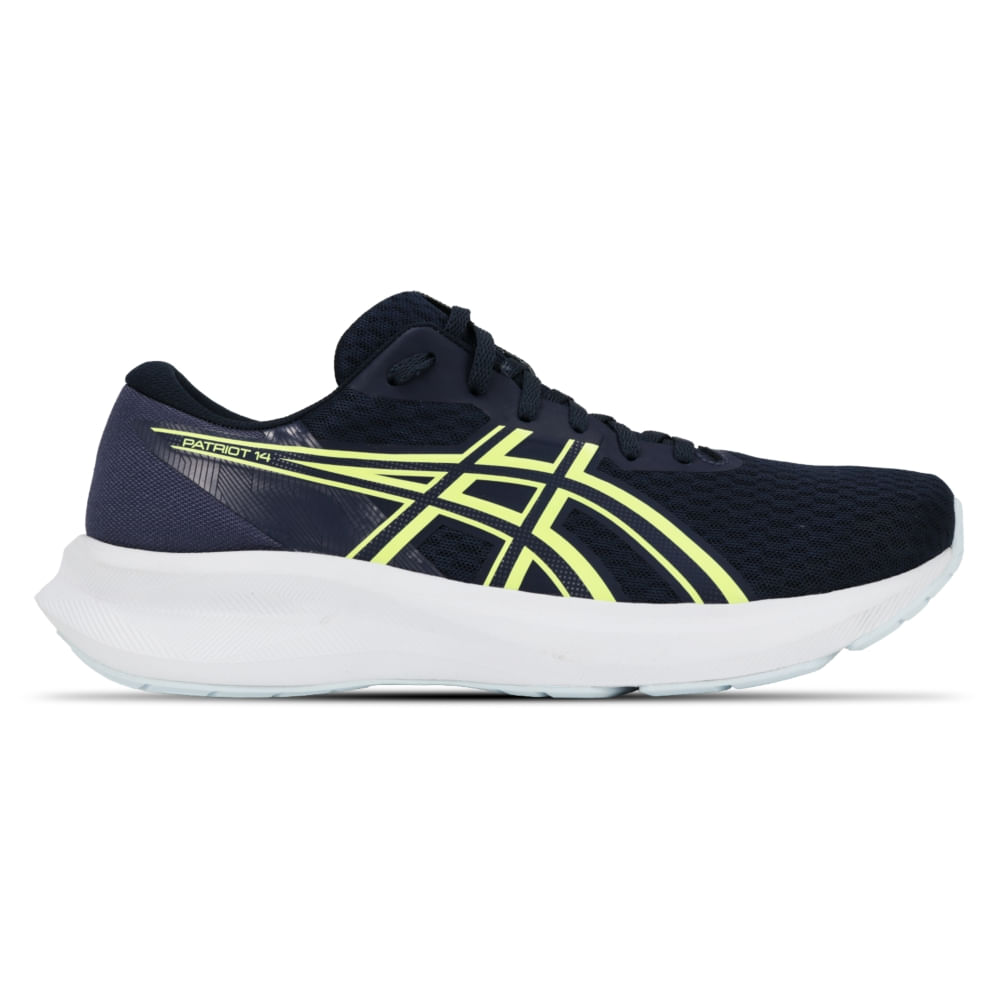Tênis ASICS Patriot 14 - Masculino - Azul/Amarelo Tênis ASICS Patriot 14 - Masculino - Azul/Amarelo